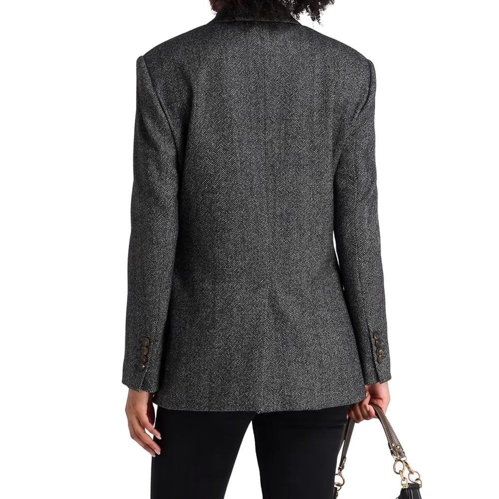 Brunello Cucinelli Black Elastane Blazer