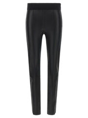 Brunello Cucinelli Black Lamb Leather Leggings