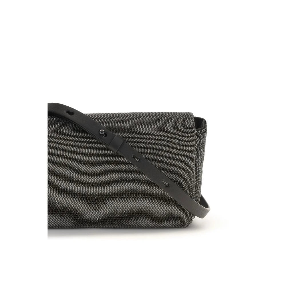 Brunello Cucinelli Black Leather Shoulder Bag