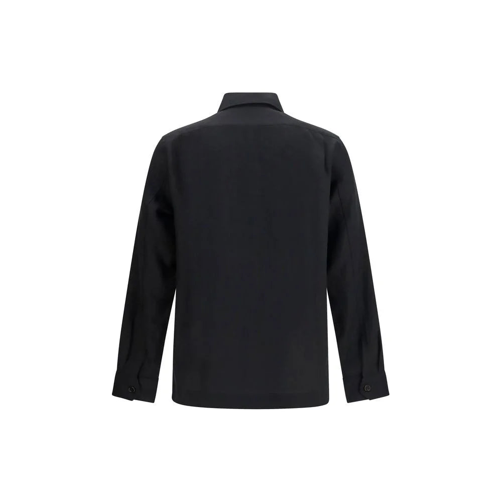 Brunello Cucinelli Black Linen Denim Jacket - S