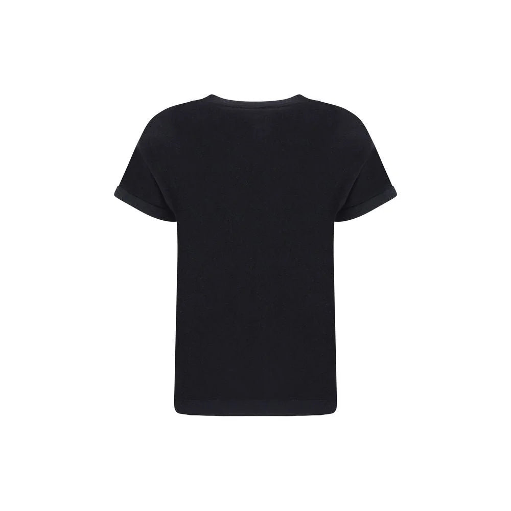 Brunello Cucinelli Black Nylon T-Shirt