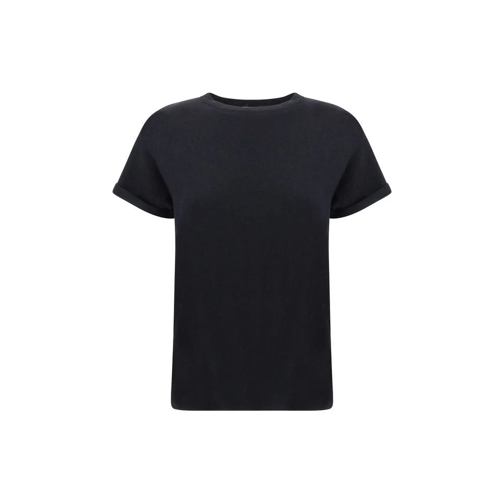 Brunello Cucinelli Black Nylon T-Shirt