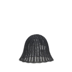 Brunello Cucinelli Black Raffia Hat - S