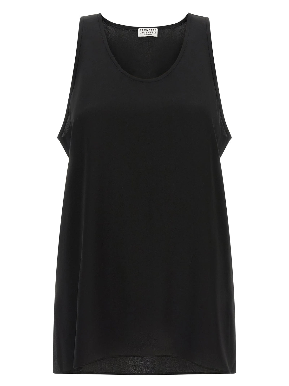 Brunello Cucinelli Black Silk Shirt