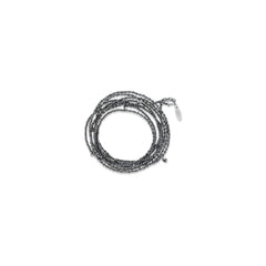 Brunello Cucinelli Black Silver Bracelet - One Size