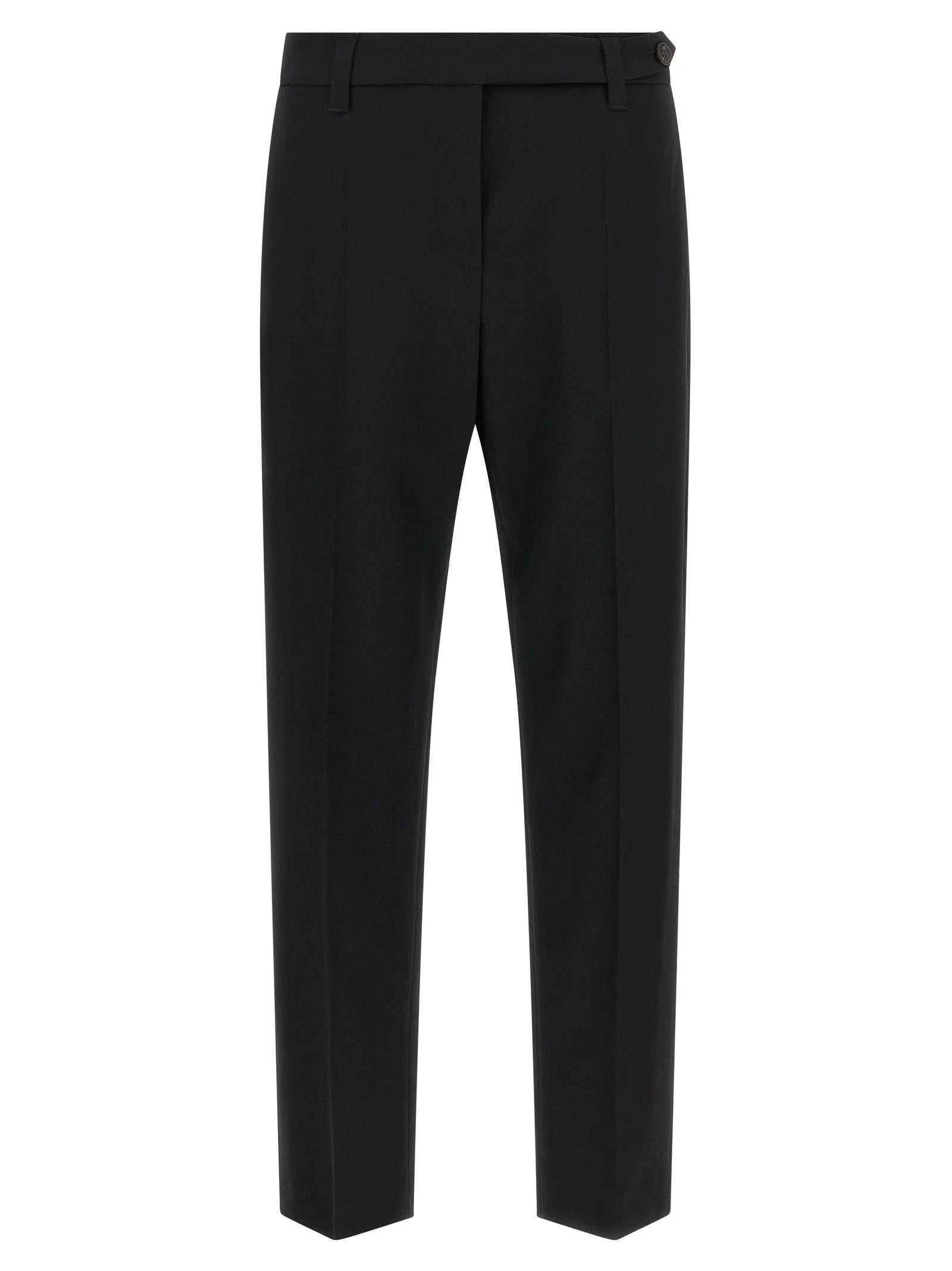 Brunello Cucinelli Black Virgin Wool Dress Pants