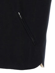 Brunello Cucinelli Black Wool Sleeveless Jacket