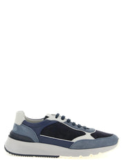 Brunello Cucinelli Blue Calfskin Athletic Sneakers