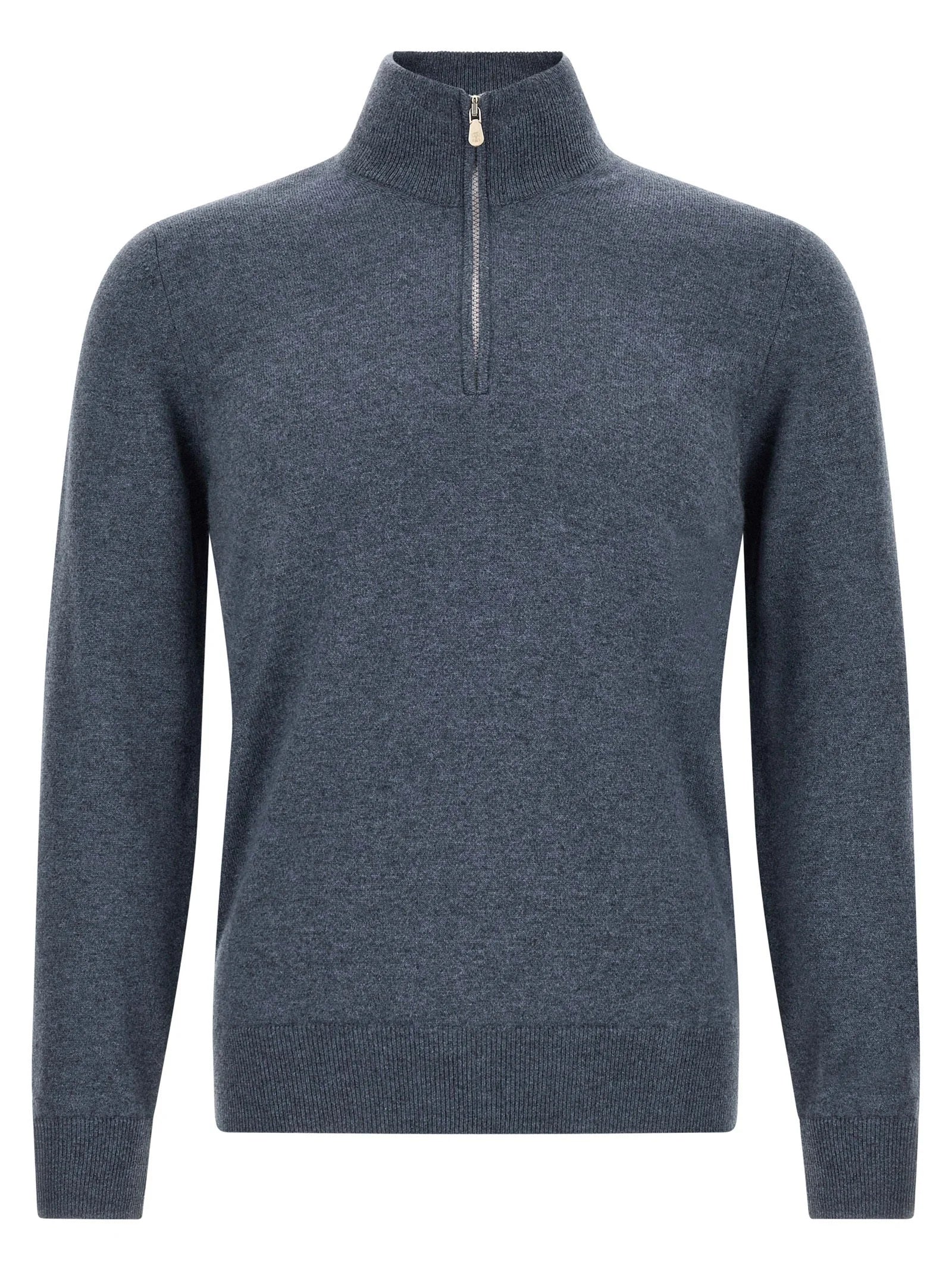 Brunello Cucinelli Blue Cashmere Cardigan