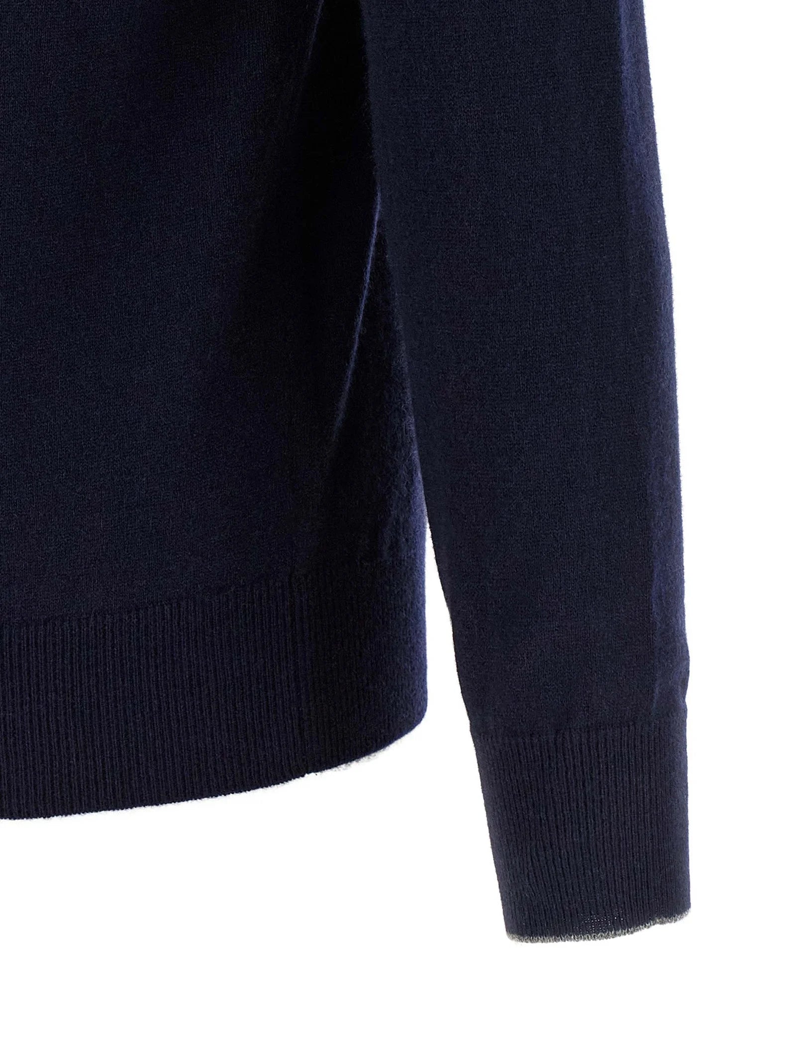 Brunello Cucinelli Blue Cashmere Cardigan