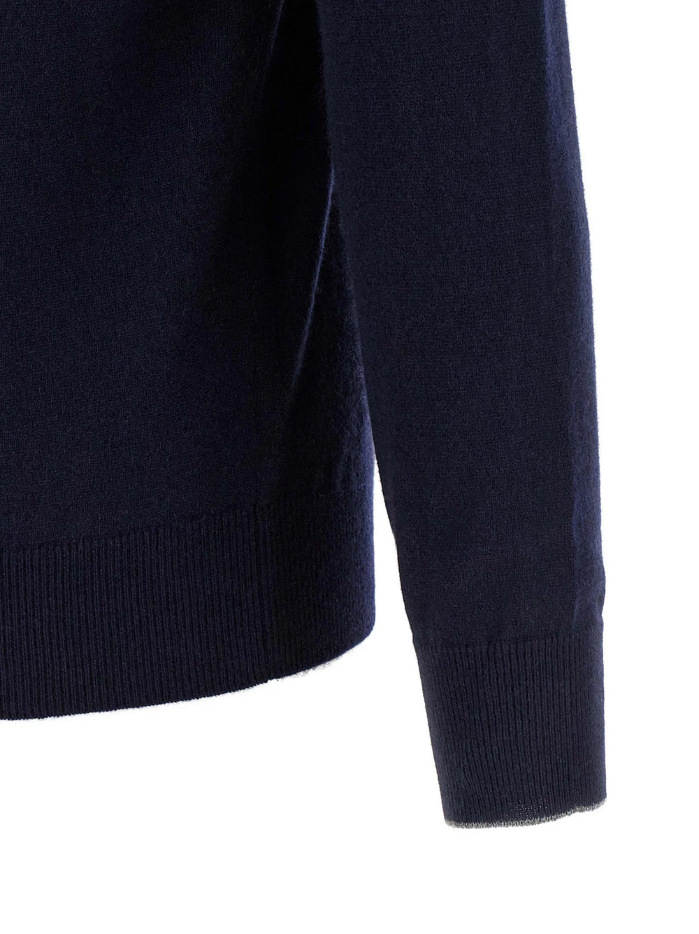 Brunello Cucinelli Blue Cashmere Cardigan