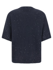 Brunello Cucinelli Blue Cashmere Cardigan