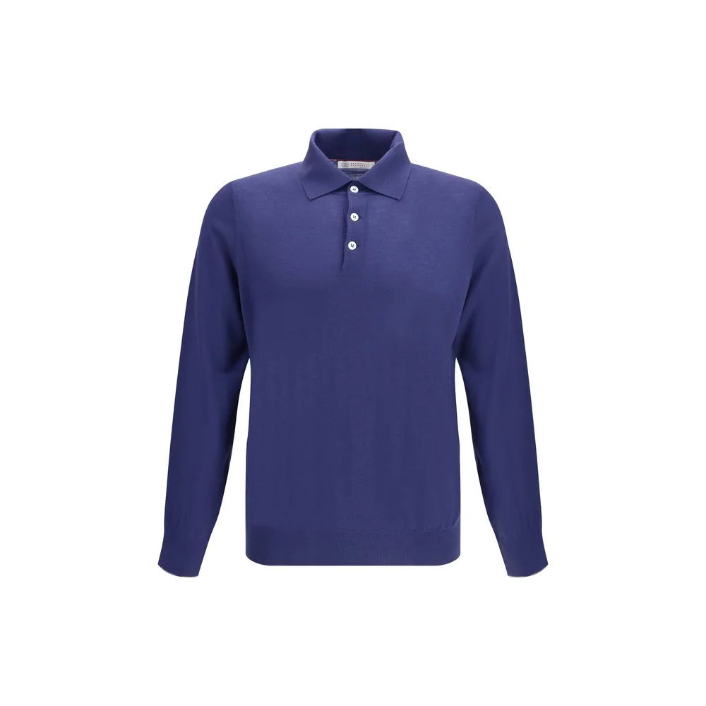 Brunello Cucinelli Blue Cashmere Dress Shirt - Shirts