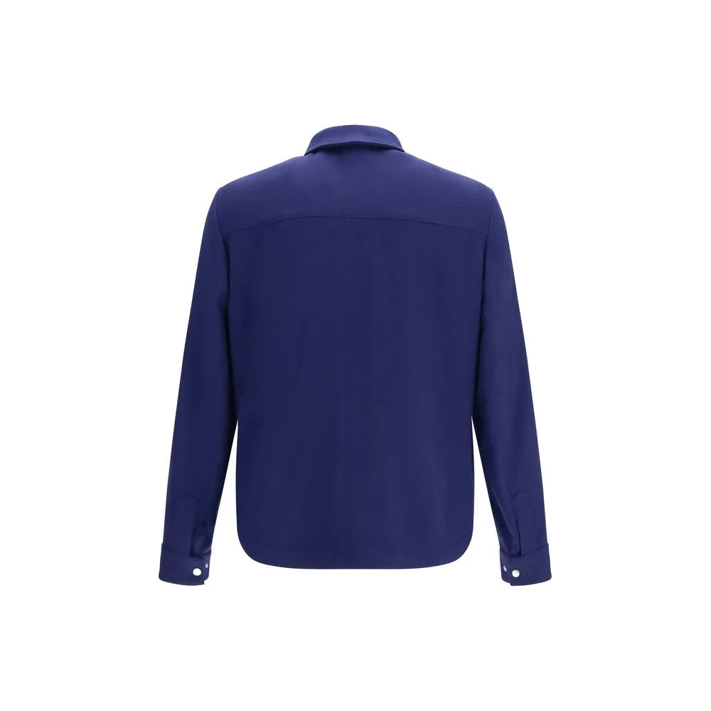Brunello Cucinelli Blue Cashmere Full-Length Jacket