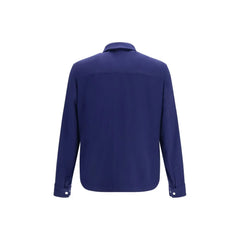 Brunello Cucinelli Blue Cashmere Full-Length Jacket