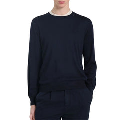 Brunello Cucinelli Blue Cashmere Men Sweater - Sweaters