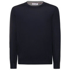 Brunello Cucinelli Blue Cashmere Men Sweater - Sweaters