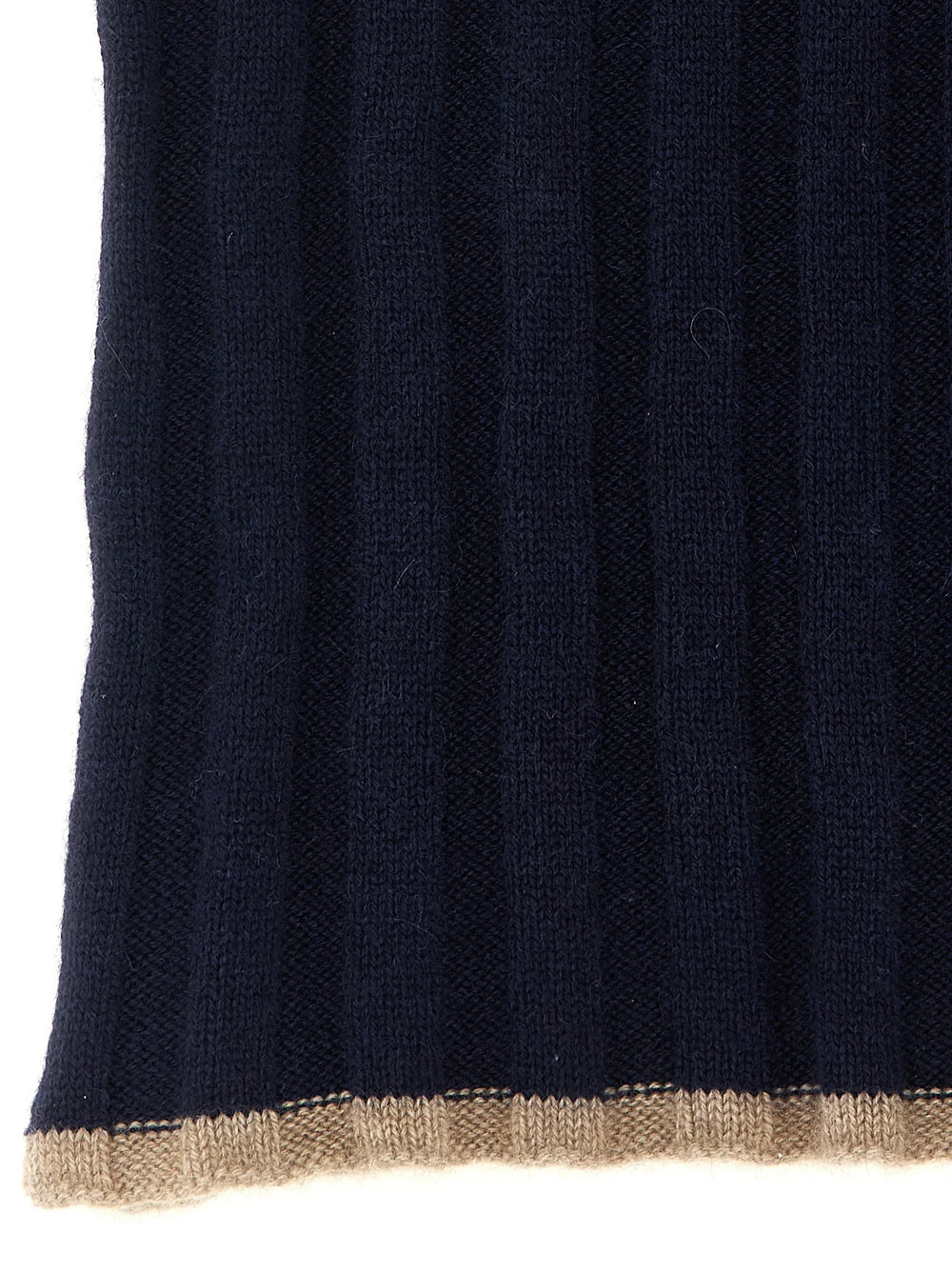Brunello Cucinelli Blue Cashmere Scarf