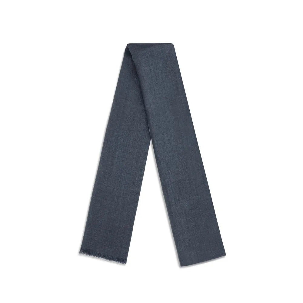 Brunello Cucinelli Blue Cashmere Scarf