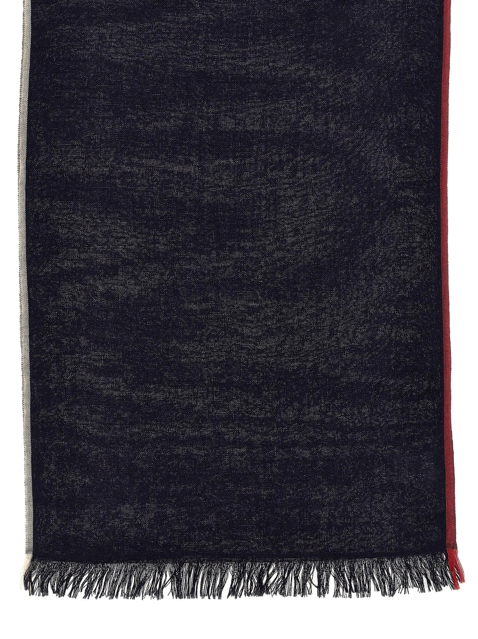 Brunello Cucinelli Blue Cashmere Scarf