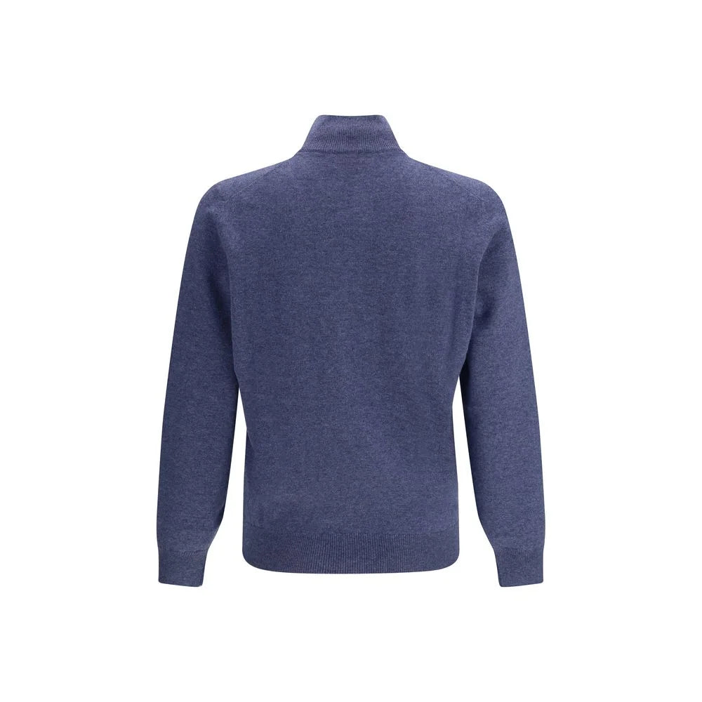 Brunello Cucinelli Blue Cashmere Sweater