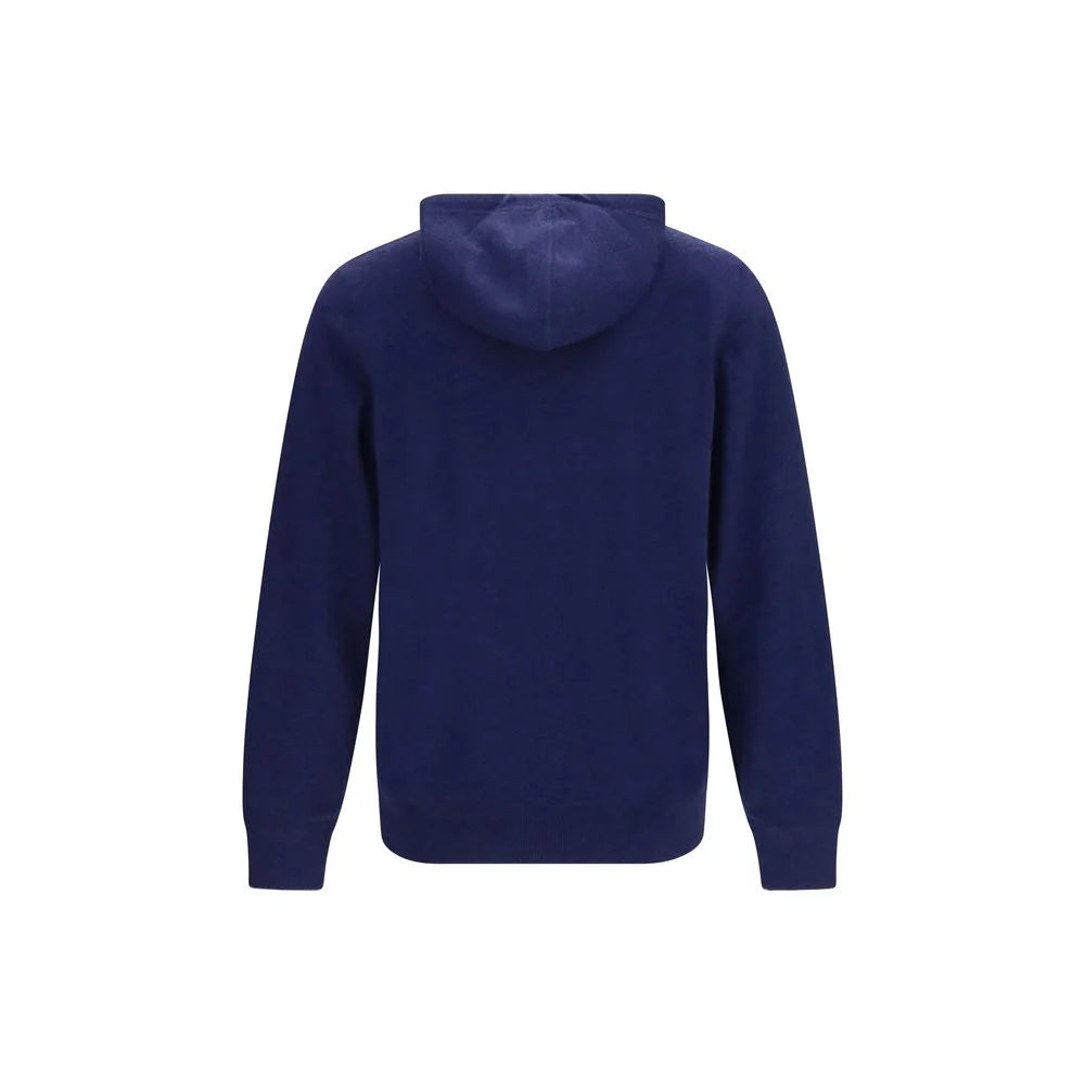 Brunello Cucinelli Blue Cashmere Sweatshirt - M