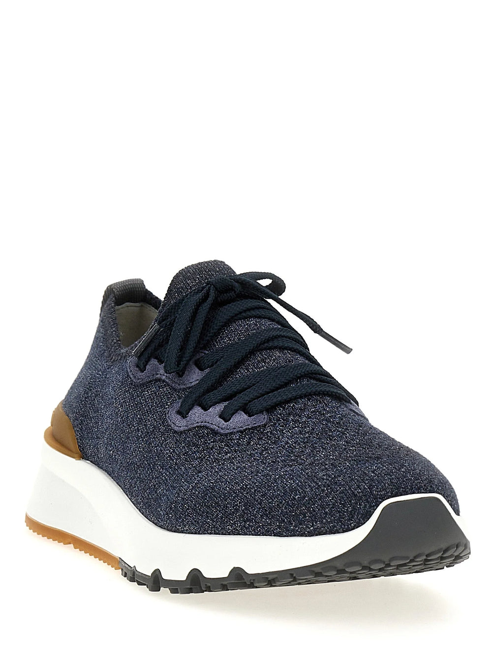 Brunello Cucinelli Blue Cotton Athletic Sneakers - EU 41 | US 8