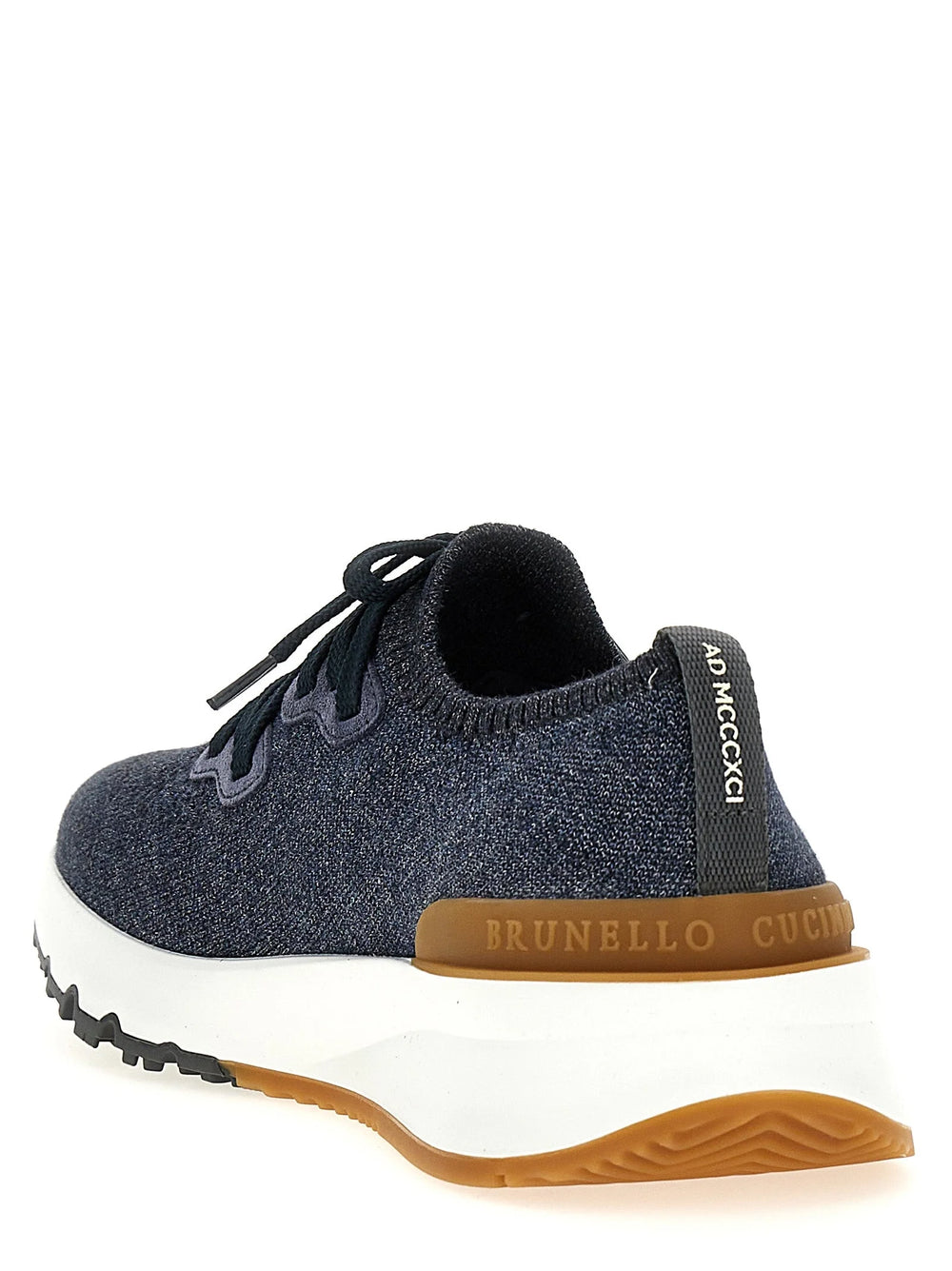 Brunello Cucinelli Blue Cotton Athletic Sneakers - EU 41 | US 8