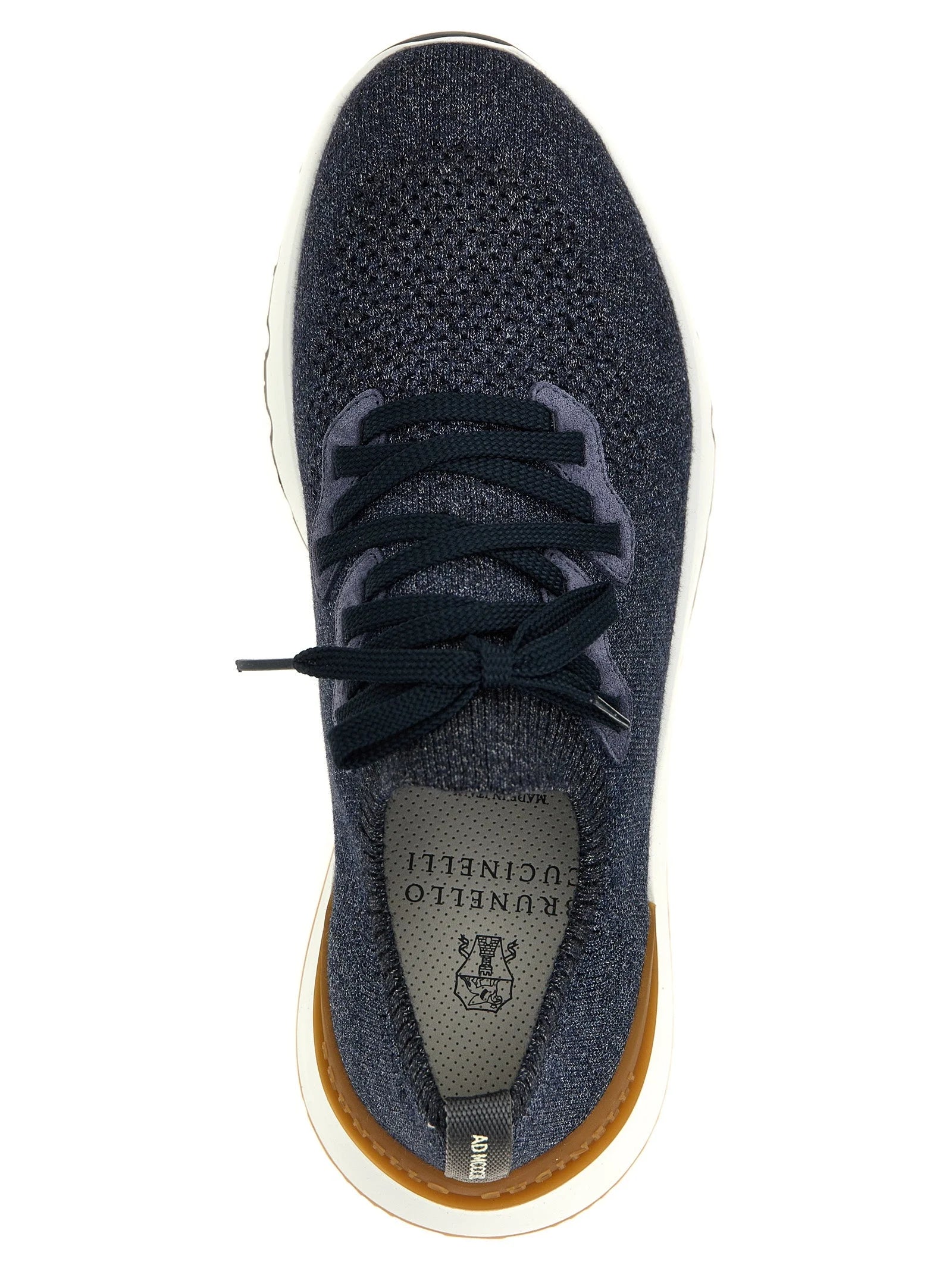 Brunello Cucinelli Blue Cotton Athletic Sneakers - EU 41 | US 8
