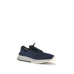 Brunello Cucinelli Blue Cotton Athletic Sneakers - EU45/US12