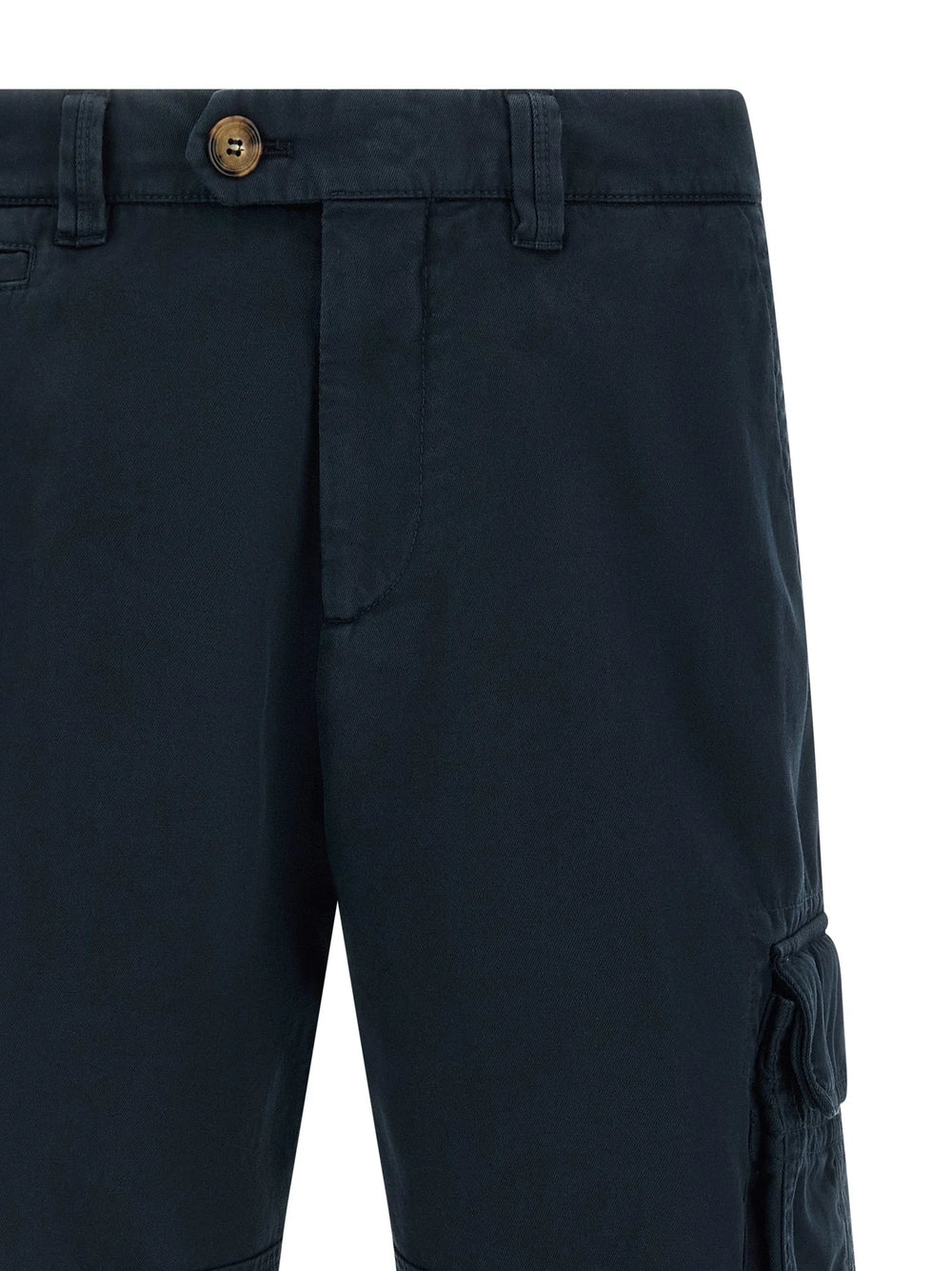 Brunello Cucinelli Blue Cotton Bermuda Shorts