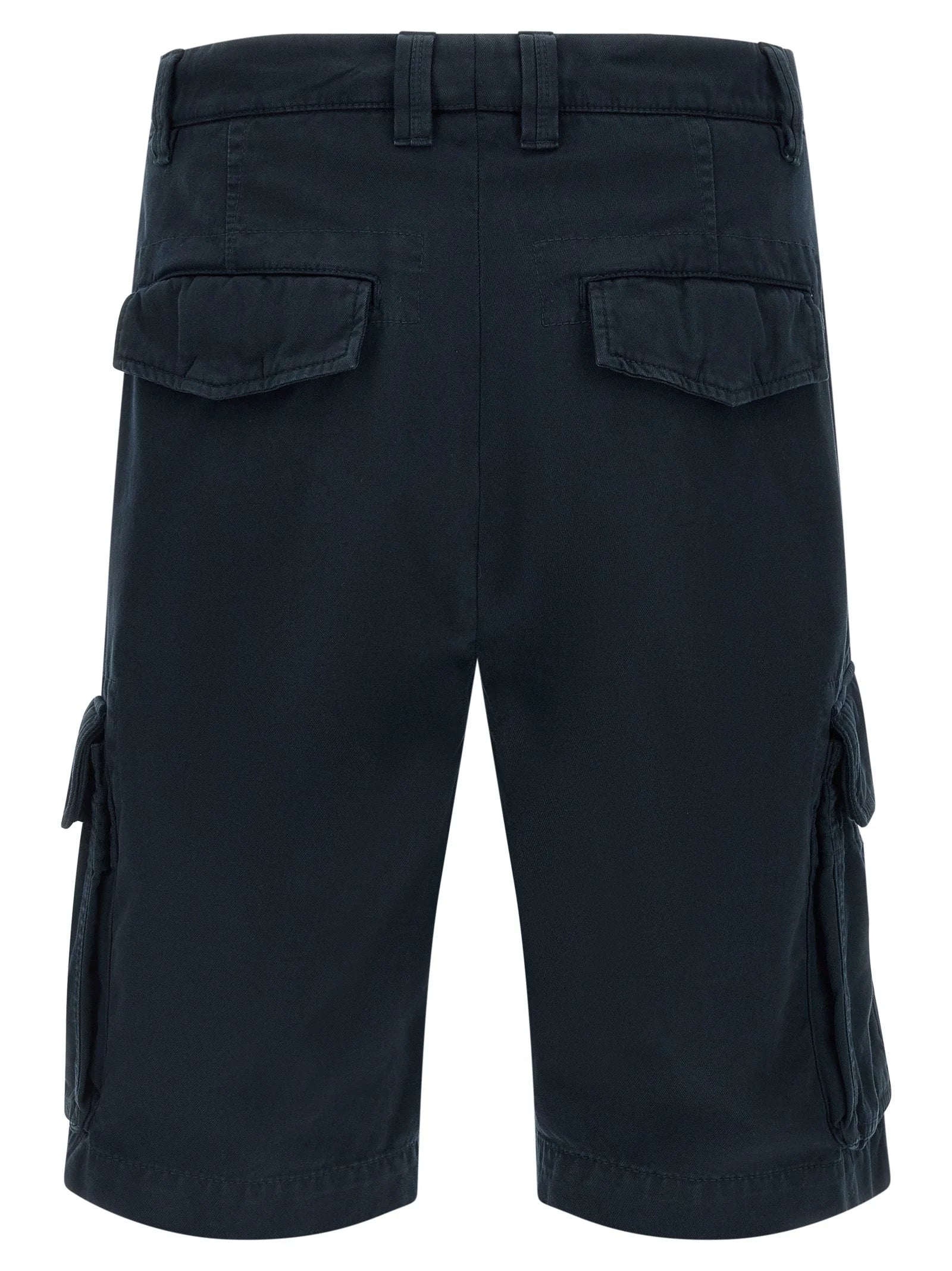 Brunello Cucinelli Blue Cotton Bermuda Shorts