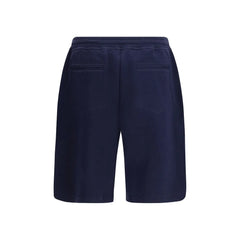 Brunello Cucinelli Blue Cotton Bermuda Shorts