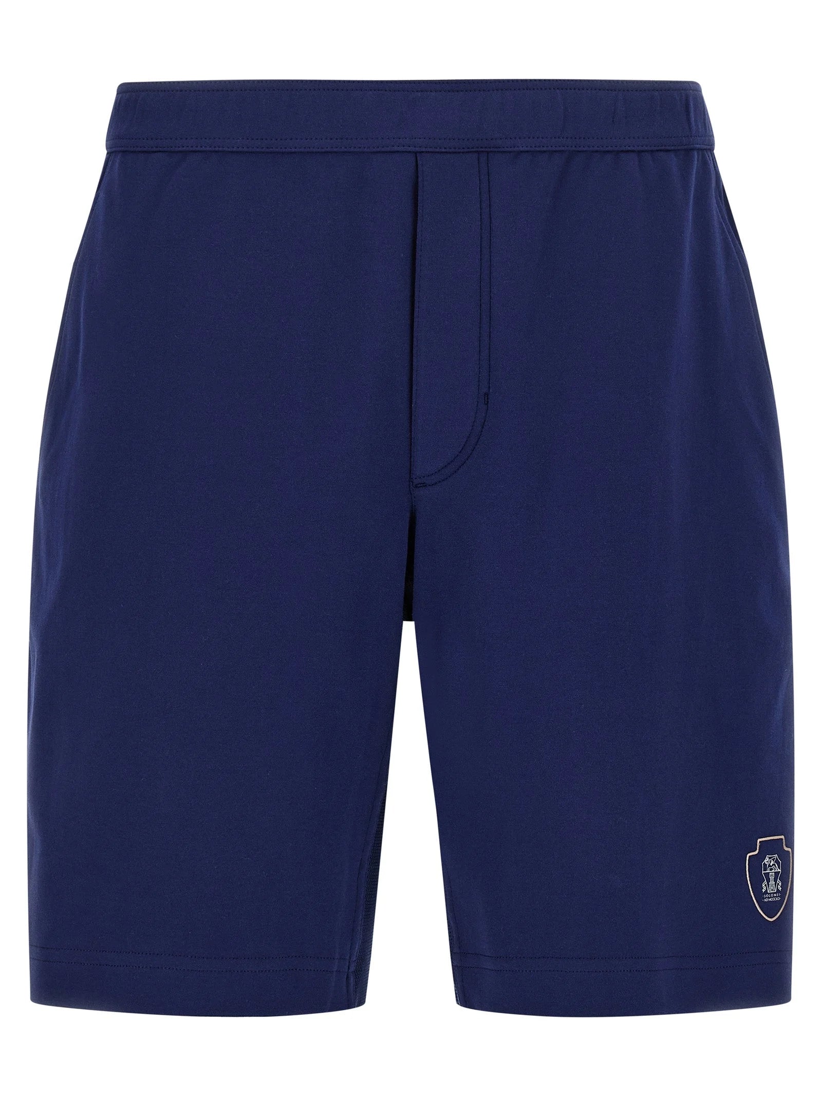 Brunello Cucinelli Modré Bavlněné Bermudy - XXL