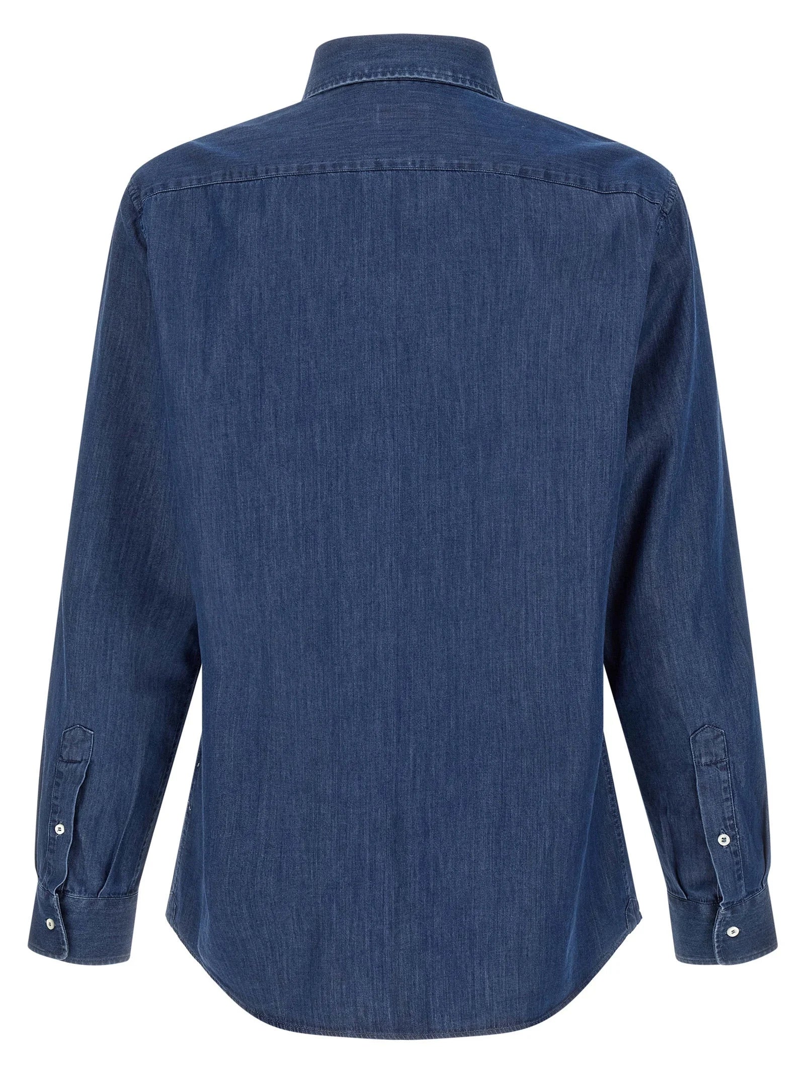 Brunello Cucinelli Blue Cotton Blouse
