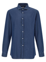 Brunello Cucinelli Blue Cotton Blouse