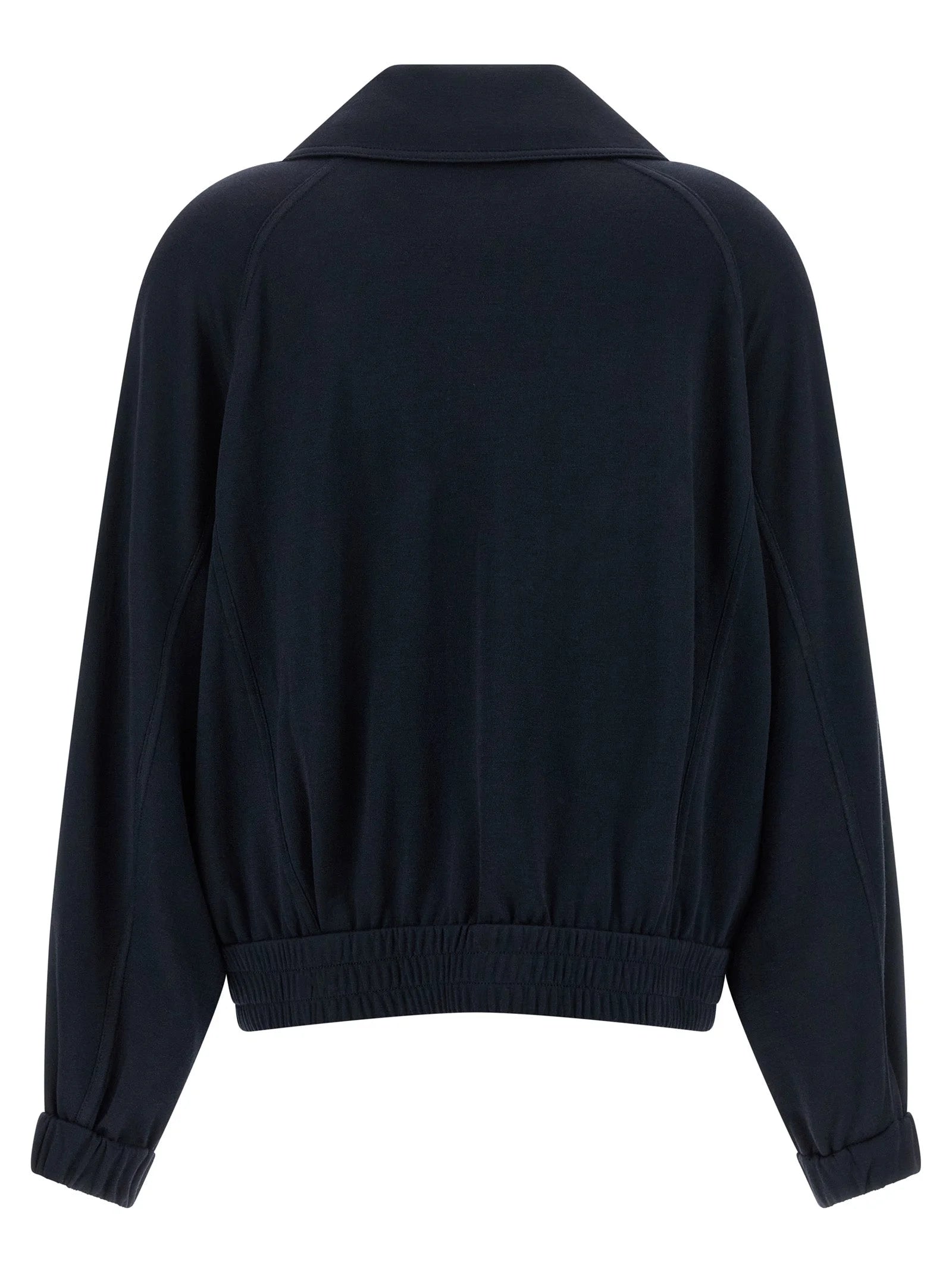 Brunello Cucinelli Blue Cotton Bomber
