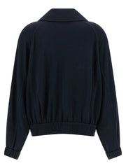 Brunello Cucinelli Blue Cotton Bomber
