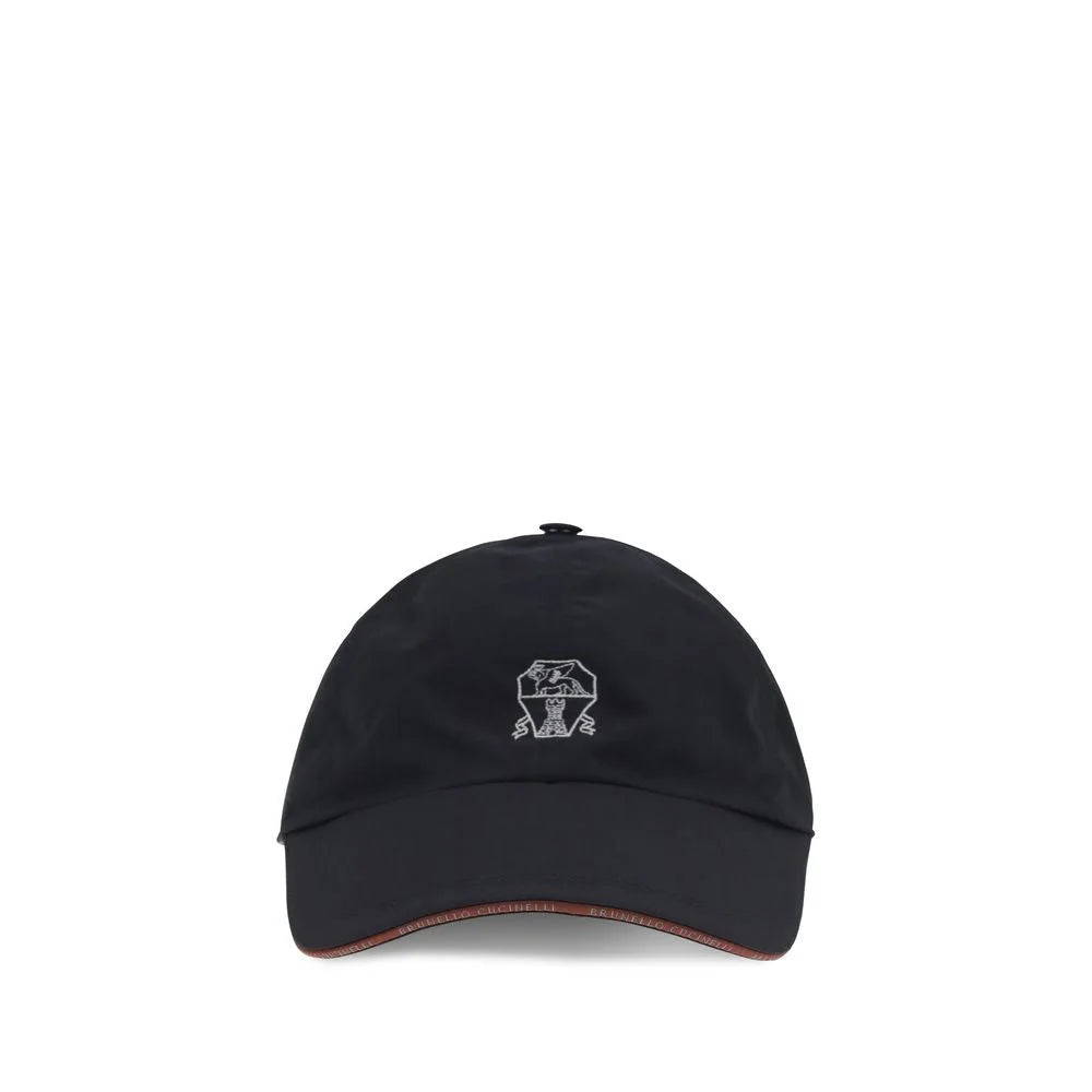 Brunello Cucinelli Blue Cotton Cap (Baseball Hat) - M