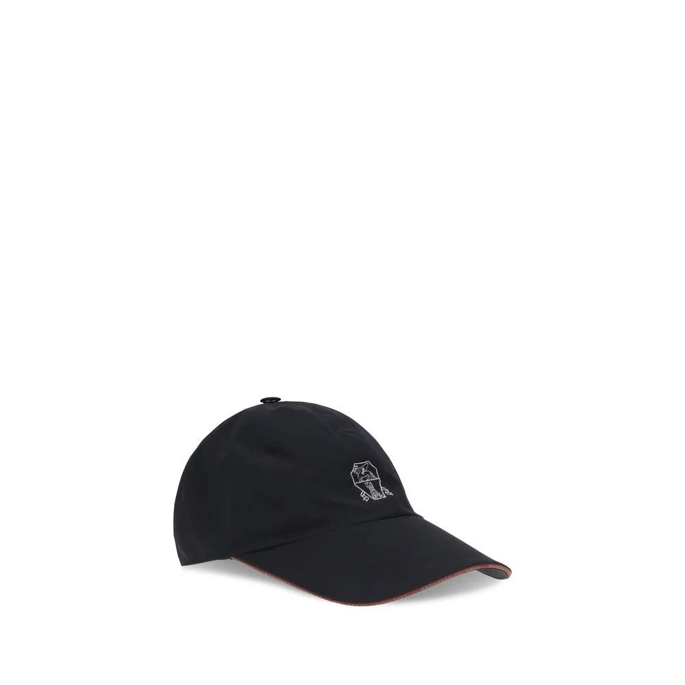 Brunello Cucinelli Blue Cotton Cap (Baseball Hat) - M