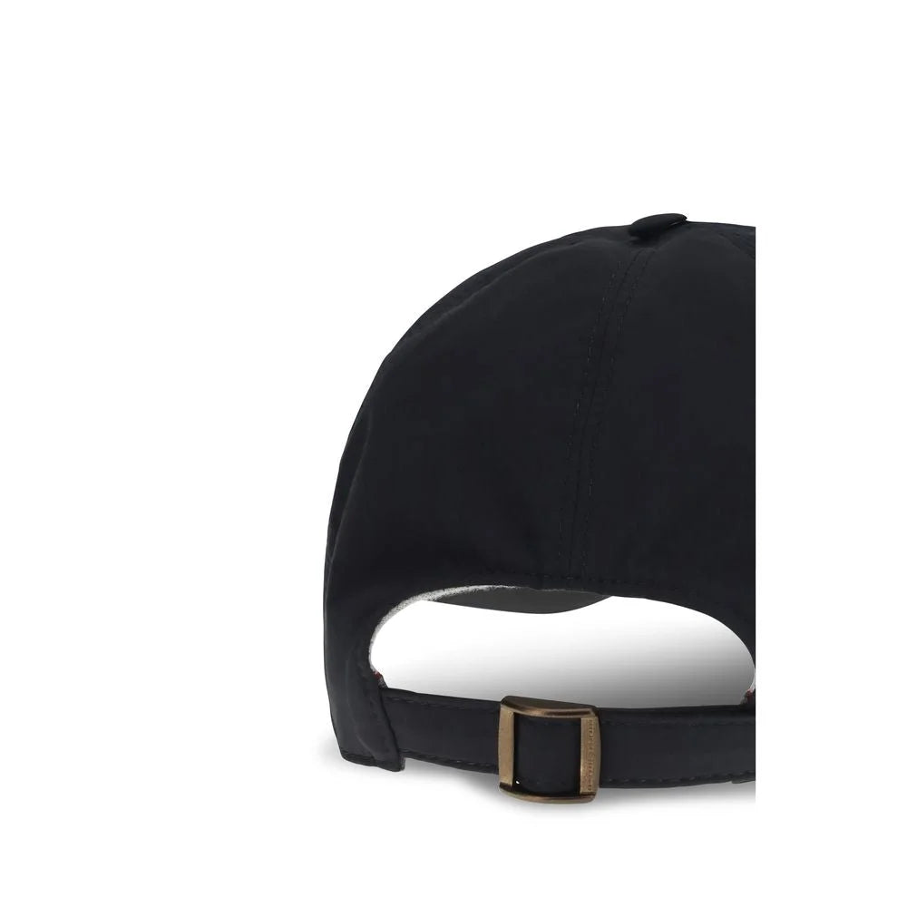 Brunello Cucinelli Blue Cotton Cap (Baseball Hat) - M