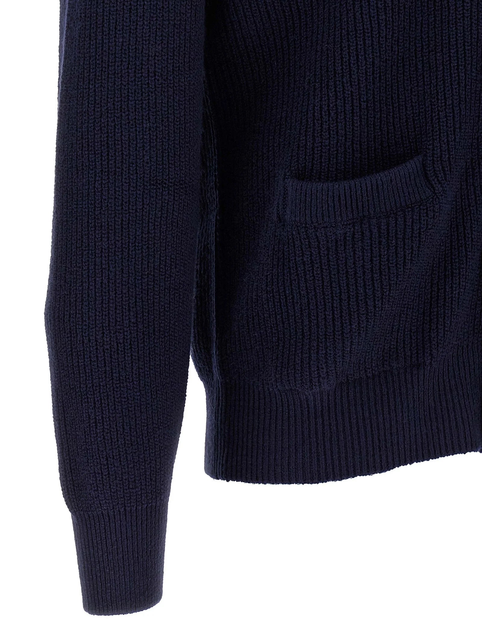 Brunello Cucinelli Blue Cotton Cardigan