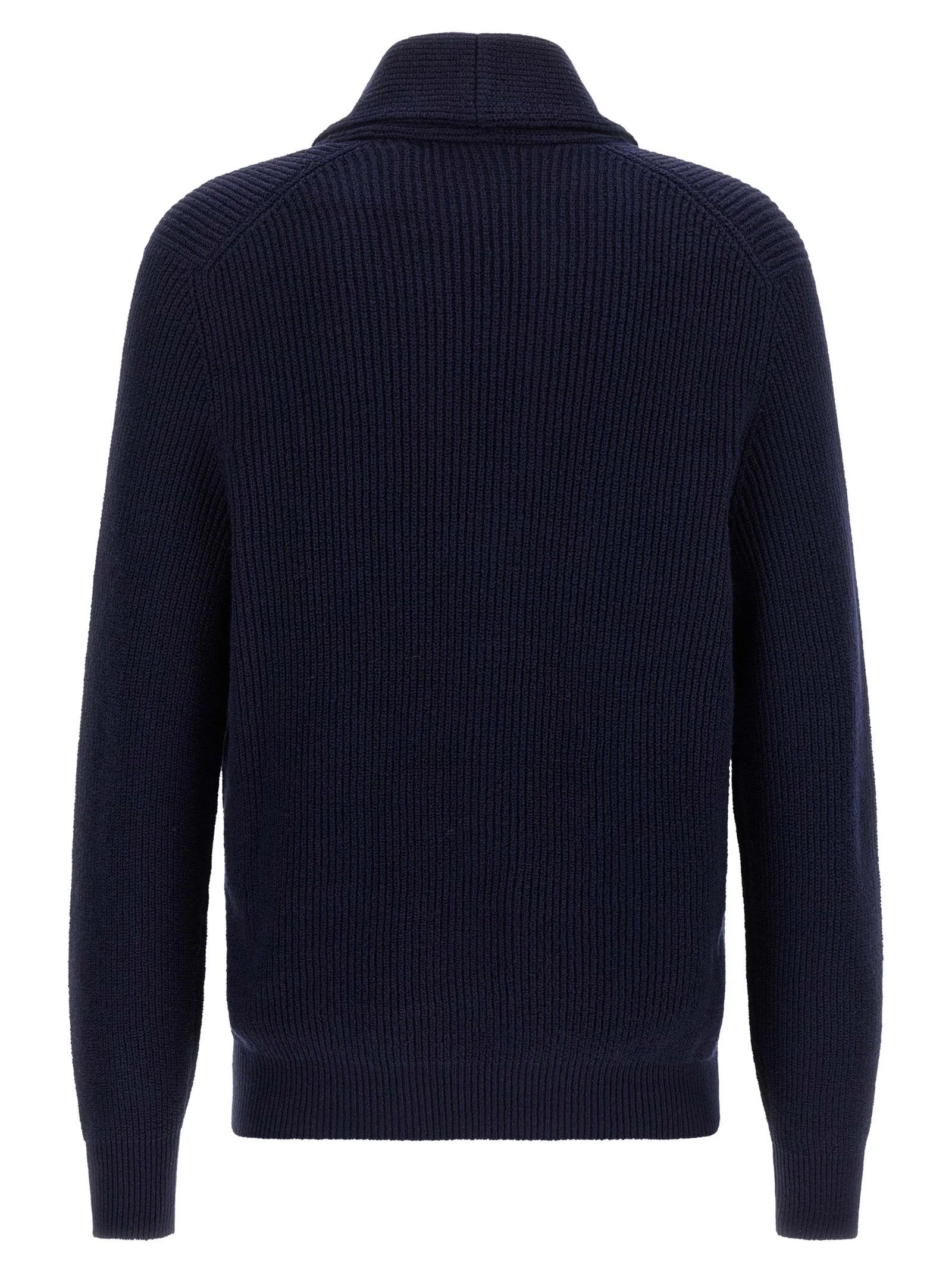Brunello Cucinelli Blue Cotton Cardigan