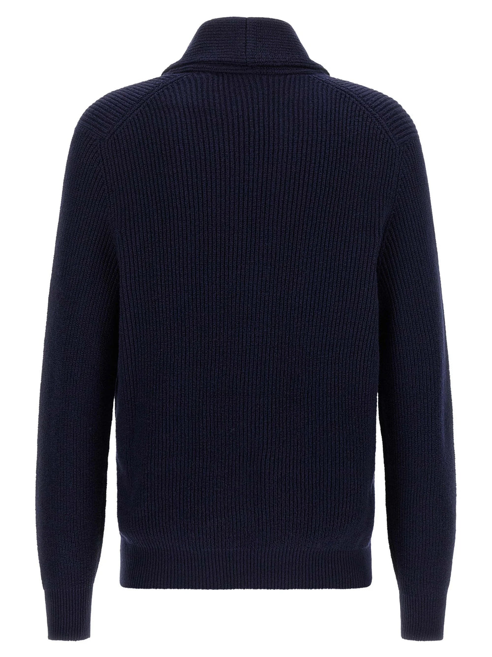 Brunello Cucinelli Blue Cotton Cardigan