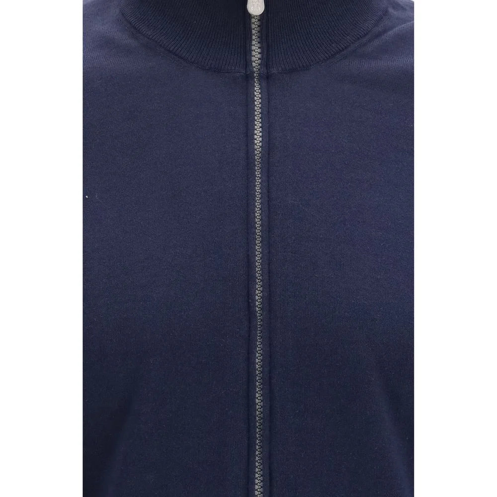 Brunello Cucinelli Blue Cotton Cardigan - IT50 | L