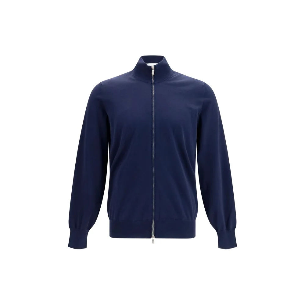 Brunello Cucinelli Blue Cotton Cardigan - IT50 | L