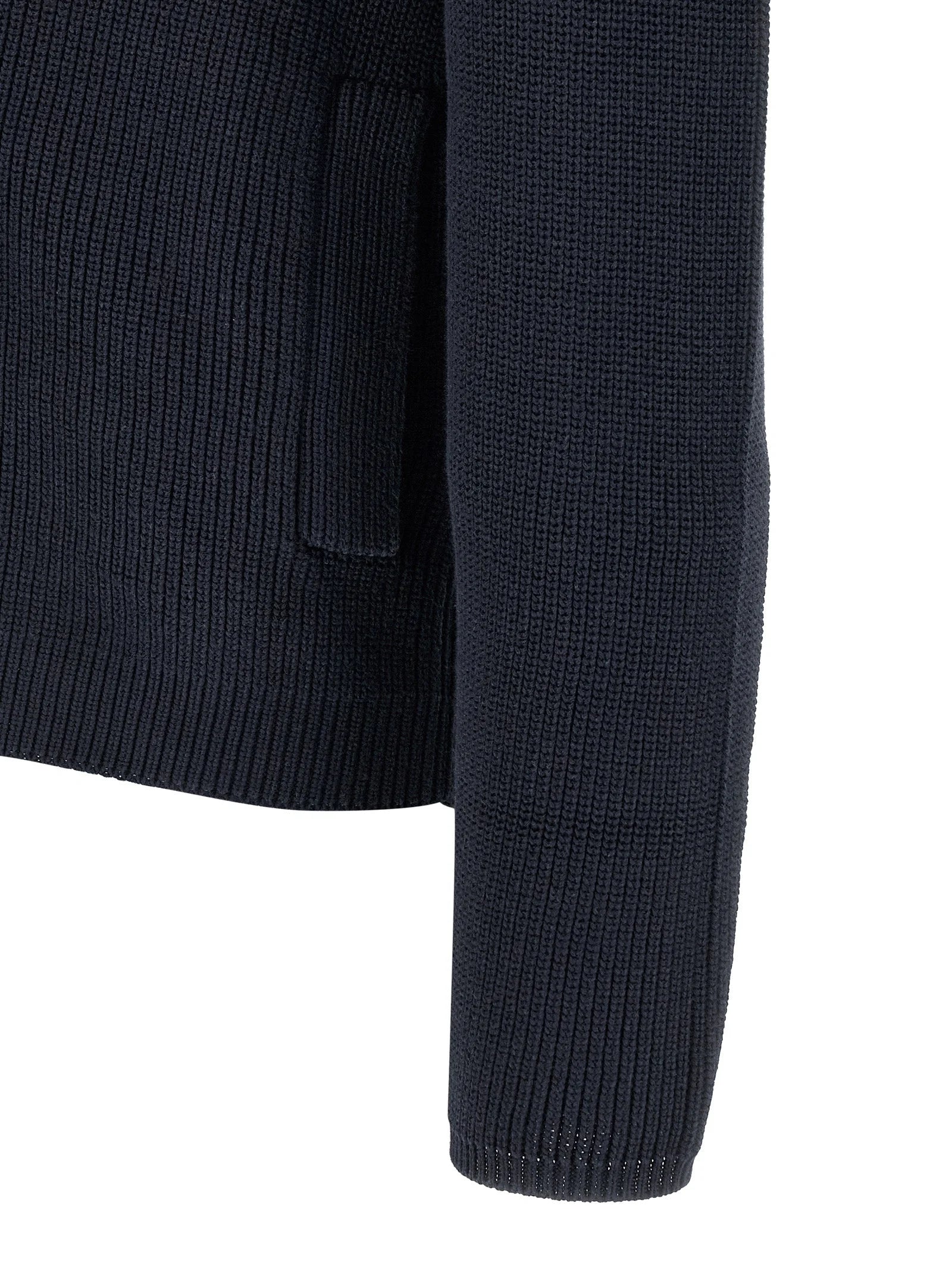 Brunello Cucinelli Blue Cotton Cardigan - IT52 | XL