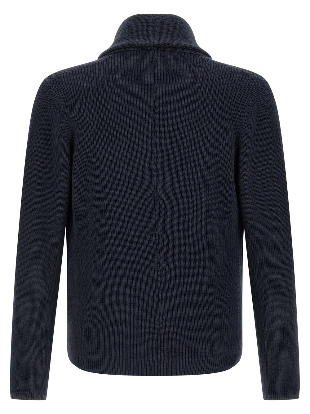 Brunello Cucinelli Blue Cotton Cardigan - IT52 | XL