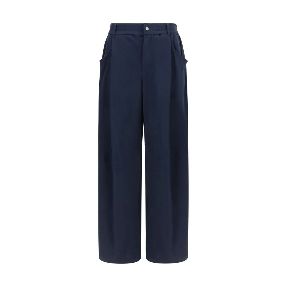 Brunello Cucinelli Blue Cotton Casual Pants