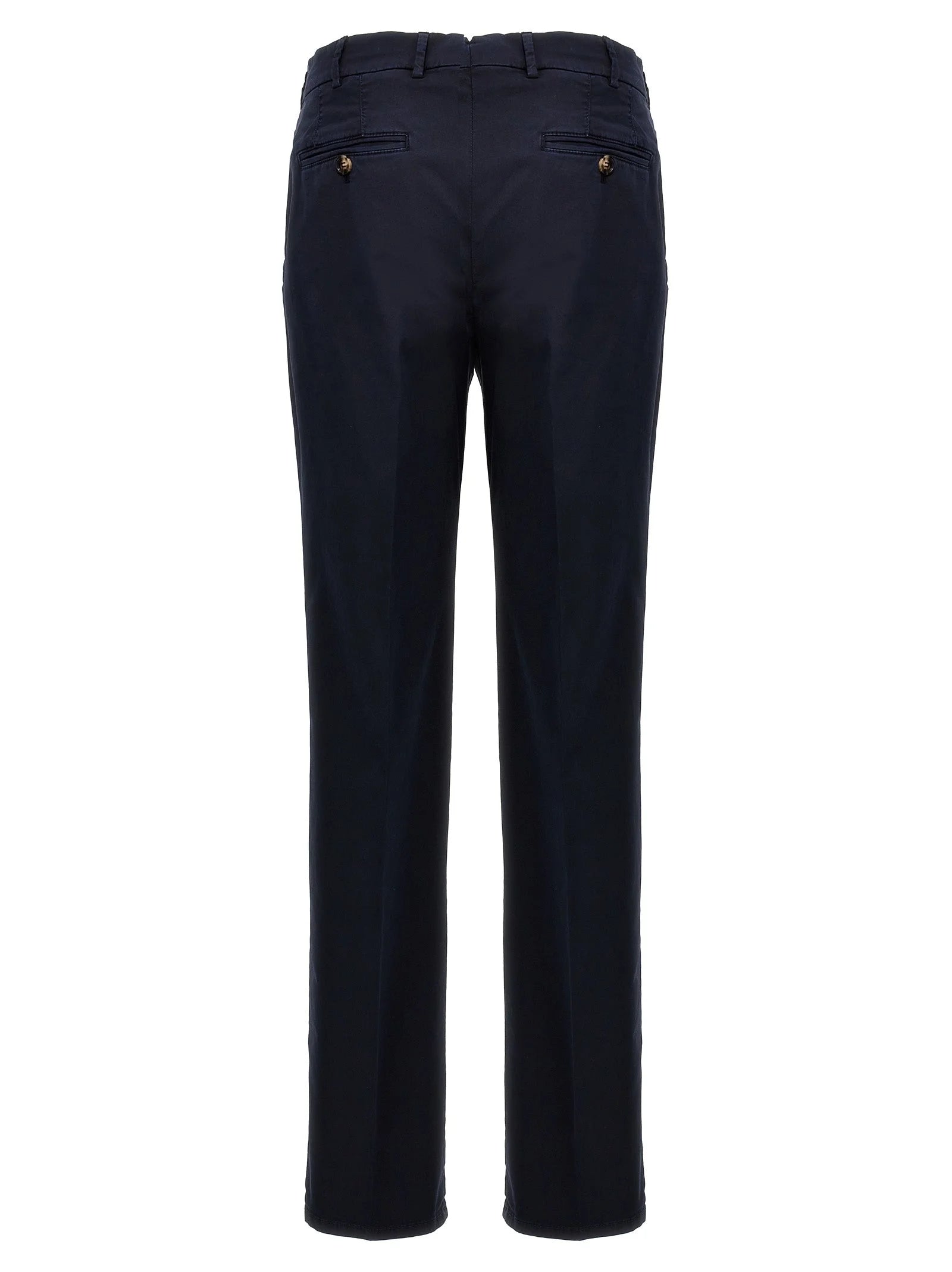 Brunello Cucinelli Blue Cotton Casual Pants